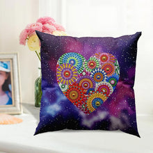 Cargar imagen en el visor de la galería, Funda de Cojín Diamond Painting 5D 30x30 cm Mandala Corazón