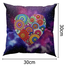 Cargar imagen en el visor de la galería, Funda de Cojín Diamond Painting 5D 30x30 cm Mandala Corazón