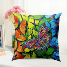 Cargar imagen en el visor de la galería, Funda de Cojín Diamond Painting 5D 30x30 cm Mariposa