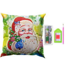 Cargar imagen en el visor de la galería, Funda de Cojín Diamond Painting 5D 30x30 cm Papá Noel