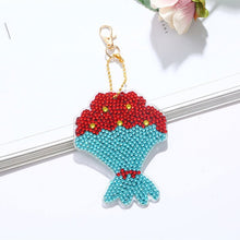 Cargar imagen en el visor de la galería, Llavero Diamond Painting 5D Ramo de Flores