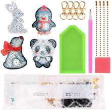 Cargar imagen en el visor de la galería, Llavero Diamond Painting 5D Animales Cartoon