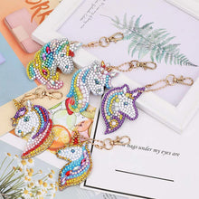 Cargar imagen en el visor de la galería, Llavero Diamond Painting 5D con Unicornios 5 Piezas