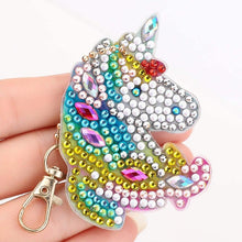 Cargar imagen en el visor de la galería, Llavero Diamond Painting 5D con Unicornios 5 Piezas