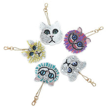 Cargar imagen en el visor de la galería, Llavero Diamond Painting 5D Gatitos 5 Piezas