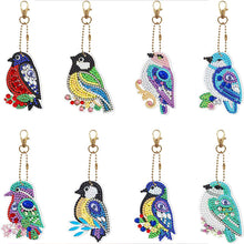 Cargar imagen en el visor de la galería, Llavero Diamond Painting 5D Pájaros 8 Piezas