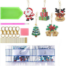 Cargar imagen en el visor de la galería, Llavero Diamond Painting 5D Navidad 5 Piezas