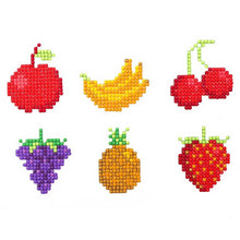 Cargar imagen en el visor de la galería, Conjunto de Pegatinas Diamond Painting con Frutas para Niños
