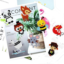 Cargar imagen en el visor de la galería, Conjunto de Pegatinas Diamond Painting Animales para Niños