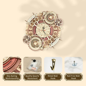 Puzzle 3D Reloj de pared del zodiaco