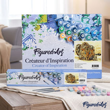 Cargar imagen en el visor de la galería, Pintar Por Números - Leopardo Ojos Azules - Figuredart - Animales