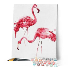 Cargar imagen en el visor de la galería, Pintar Por Números - Flamencos - Figuredart - Animales