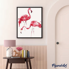Cargar imagen en el visor de la galería, Pintar Por Números - Flamencos - Figuredart - Animales