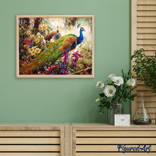 Cargar imagen en el visor de la galería, Pintar Por Números - Pavo Real - Figuredart - Animales Pavo Real