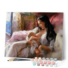 Cargar imagen en el visor de la galería, Pintar Por Números - La Lactancia Materna - Figuredart - Romanticismo