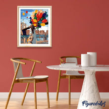 Cargar imagen en el visor de la galería, Pintar Por Números - Globos Multicolor - Figuredart - Deseos De Otros Lugares Romanticismo