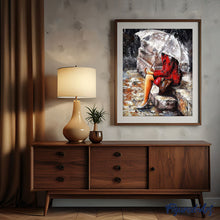 Cargar imagen en el visor de la galería, Pintar Por Números - Esperando Bajo La Lluvia - Figuredart - Romanticismo