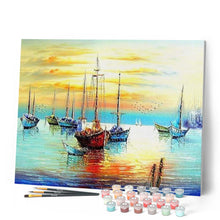 Cargar imagen en el visor de la galería, Pintar Por Números - Mar Calmado - Figuredart - Barcos Paisajes
