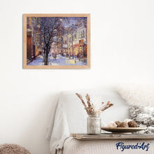 Cargar imagen en el visor de la galería, Pintar Por Números - Calle Con Nieve - Figuredart - Ciudades
