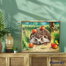 Cargar imagen en el visor de la galería, Pintar Por Números - Puerco EspÁ¬n Y Manzanas - Figuredart - Animales