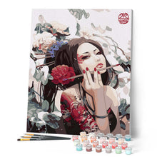 Cargar imagen en el visor de la galería, Pintar Por Números - Miss De Hielo - Figuredart - Romanticismo