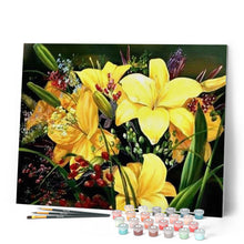 Cargar imagen en el visor de la galería, Pintar Por Números - Clivia Amarilla - Figuredart - Flores