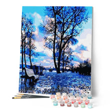 Cargar imagen en el visor de la galería, Pintar Por Números - Reflejo Del Árbol - Figuredart - Paisajes Árboles
