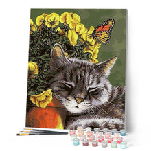 Cargar imagen en el visor de la galería, Pintar Por Números - Gatito - Figuredart - Animales