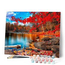 Cargar imagen en el visor de la galería, Pintar Por Números - Paisaje Con Hojas - Figuredart - Paisajes