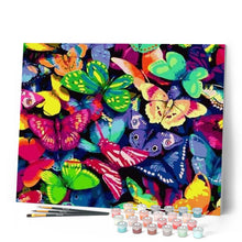 Cargar imagen en el visor de la galería, Pintar Por Números - Mariposa Colorida - Figuredart - Animales Mariposas