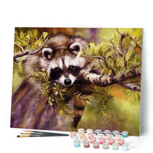 Cargar imagen en el visor de la galería, Pintar Por Números - Coyote En Árbol - Figuredart - Animales Árboles