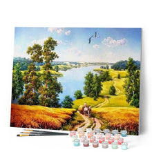 Cargar imagen en el visor de la galería, Pintar Por Números - Camino Por La Llanura - Figuredart - Paisajes