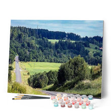 Cargar imagen en el visor de la galería, Pintar Por Números - Carratera De Madera - Figuredart - Paisajes