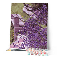 Cargar imagen en el visor de la galería, Pintar Por Números - Silla Púrpura - Figuredart - Flores