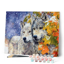 Cargar imagen en el visor de la galería, Pintar Por Números - Arce Nieve Lobo - Figuredart - Animales Lobos