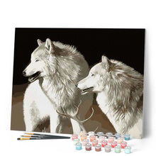 Cargar imagen en el visor de la galería, Pintar Por Números - Perro Blanco - Figuredart - Animales Perros