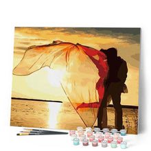 Cargar imagen en el visor de la galería, Pintar Por Números - Casados En El Mar - Figuredart - Paisajes Romanticismo