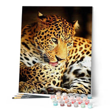 Cargar imagen en el visor de la galería, Pintar Por Números - Leopardo Flor - Figuredart - Animales