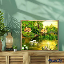 Cargar imagen en el visor de la galería, Pintar Por Números - Casa Rural Puente - Figuredart - Paisajes