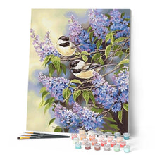 Cargar imagen en el visor de la galería, Pintar Por Números - Pájarp Y Lila - Figuredart - Animales Pájaros