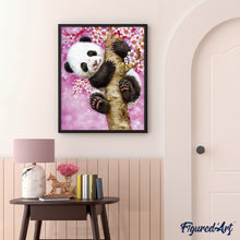 Cargar imagen en el visor de la galería, Pintar Por Números - Panda - Figuredart - Animales Pandas