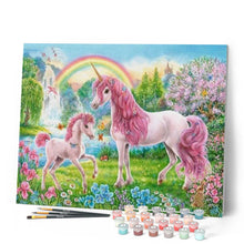 Cargar imagen en el visor de la galería, Pintar Por Números - País Delos Unicornios - Figuredart - Animales Infantil