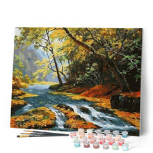 Cargar imagen en el visor de la galería, Pintar Por Números - Río Bischofia - Figuredart - Paisajes