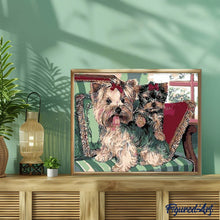 Cargar imagen en el visor de la galería, Pintar Por Números - Dos Perros - Figuredart - Animales Perros