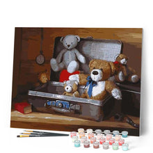 Cargar imagen en el visor de la galería, Pintar Por Números - Caja Con Osos - Figuredart - Osos