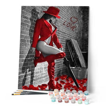 Cargar imagen en el visor de la galería, Pintar Por Números - Botas De Cuero Rojo Femeninas - Figuredart - Desnudos