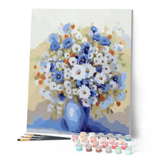 Cargar imagen en el visor de la galería, Pintar Por Números - Jarrón Vertical - Figuredart - Flores