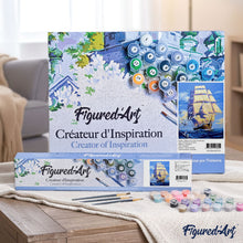 Cargar imagen en el visor de la galería, Pintar Por Números - Barco En El Atardecer - Figuredart - Barcos