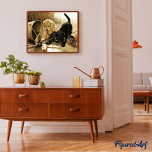 Cargar imagen en el visor de la galería, Pintar Por Números - Dos Perros 1 - Figuredart - Animales Perros
