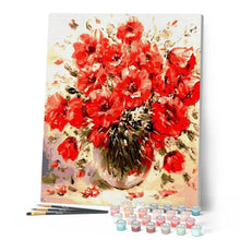Cargar imagen en el visor de la galería, Pintar Por Números - Flor Roja - Figuredart - Flores